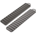 Tapis gouttoir - metaltex - gravity slim - recto - verso - 40x8cm - gris