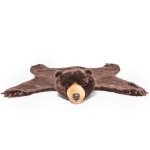 Tapis enfant en peluche ours brun henry ours brun henry
