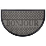 Tapis dentrée - marque inconnue - demi - lune - motif bonjour - gris - 45x75cm Tapis dentrée - marque inconnue - demi - lune - motif bonjour - gris - 45x75cm