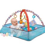 Tapis d�veil b�b� 3 en 1 - pimpimsky - your way ball play - 18 boules marines - taille 80 * 80 * 50cm ...