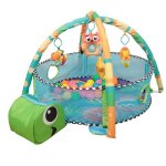 Tapis d�veil pour b�b� en forme de tortue huole avec 30 balles marines et grand tapis de jeu - vertes ...