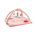 Tapis dveil - lilliputiens - fort - rose - avec arche jouet - effets sonores - evolutif