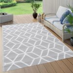 Vidaxl tapis dextrieur gris 120x180 cm pp