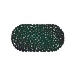 Tapis fond de baignoire pvc galets 35x68cm vert fonc� msv