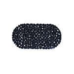 Tapis fond de baignoire pvc galets 39x99cm noir msv