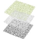 Tapis fond d�vier - metaltex - carr� - plastique - 32 x 32 cm - coloris assortis