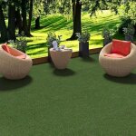 Tapis gazon artificiel - kingston - 200x500 cm - vert mélangé - extérieur Tapis gazon artificiel - kingston - 200x500 cm - vert mélangé - extérieur