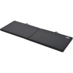 Homcom - tapis de gymnastique - simili cuir - 180x60x5cm - noir