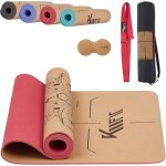 Km - fit tpe yoga mat tapis de gymnastique avec sangle de transport tapis de yoga rembourr tapis de ...