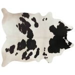 Tapis imitation peau de vache 155 x 190 cm - oviala Tapis imitation peau de vache 155 x 190 cm - oviala