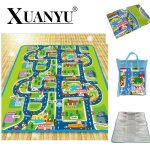 Tapis de jeu circuit voiture de course - xuanyu - rectangle g�ant - vert - pour b�b� enfant mixte