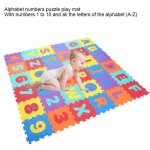 Tapis de jeu de puzzle - zerodis - antid�rapant - 36 pi�ces - alphabet et chiffres