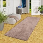 Tapis long couloir luxueux à poils longs - snapstyle - milano - mauve - 100x200 cm - rectangulaire - ... Tapis long couloir luxueux à poils longs - snapstyle - milano - mauve - 100x200 cm - rectangulaire - ...