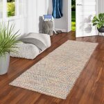 Tapis long couloir rana en laine naturelle multicolore moucheté 90x160 cm - pergamon - moderne Tapis long couloir rana en laine naturelle multicolore moucheté 90x160 cm - pergamon - moderne
