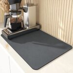 Tapis de machine � caf� tapis de s�chage � vaisselle de plat absorbant tapis antid�rapant pour bar � ...