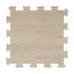 Lot de 8 dalles de sol modulables - piscine - 50 x 50 cm - beige