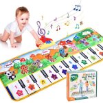 Tapis musical bb avec 8 instruments jeux tapis de musique tapis de clavier de sol jouets pour garons ...