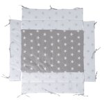 Tapis de parc bébé - roba - little stars - gris / blanc - universel - h 18 x l 96 x p 96 cm Tapis de parc bébé - roba - little stars - gris / blanc - universel - h 18 x l 96 x p 96 cm