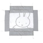 Tapis de parc bb - roba - miffy - tour de parc avec fond et bords  motif lapin - gris / blanc