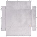 Tapis de parc b�b� roba style - tour de parc 75 x 100 � 100 x 100 cm - doux et hydrofuge - gris argent� ...