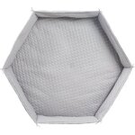 Tapis de parc bb roba style - gris argent - rembourrage latral scuris