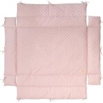 Tapis de parc bb roba style - tour de parc 75 x 100  100 x 100 cm - doux et hydrofuge - rose / mauve ...