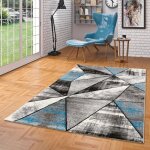 Tapis de designer - pergamon - brilliant - motif magic - gris bleu - 160x230 cm - moderne