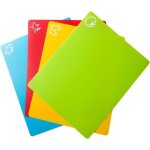Tapis de planche  dcouper en plastique souple tapis colors avec icnes alimentaires dos antidrapant ...