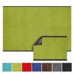 Tapis de porte paillasson dentr�e monochrom vert citron 120 x 150 cm