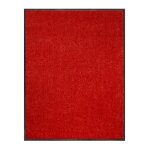 Tapis de porte paillasson dentr�e use&wash rouge 40 x 60 cm