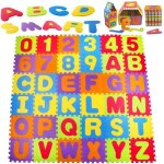 Tapis puzzle en mousse pour b�b� et enfant - stillcool - alphabet et chiffres - jeu �ducatif