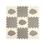 Tapis puzzle en mousse nuages - formula baby - 9 dalles - b�b� - beige marron - 32 x 9 x 32 cm - mixte ...