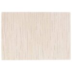 Tapis rectangulaire � poils ras motif uni �cru 120 x 170 cm - oviala