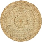 Tapis d�co rond en jute 150x150cm
