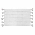 Tapis de salle de bain minatis 50x80cm blanc Tapis de salle de bain minatis 50x80cm blanc