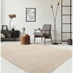 Tapis moelleux - the carpet - relax - antidérapant - lavable - beige 140x200 cm Tapis moelleux - the carpet - relax - antidérapant - lavable - beige 140x200 cm