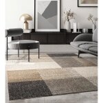 Tapis de salon - the carpet - pearl - moderne - motif vagues - beige 200x280