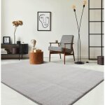 Tapis rond - the carpet - relax - antid�rapant - lavable - 120 cm - sable