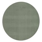 Tapis rond - the carpet - relax - antid�rapant - lavable - vert 120 cm