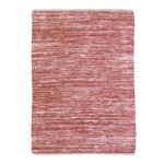 Tapis salon en cuir tress rose poudr 160x230