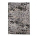 Tapis aux motifs vintages orientaux gris 140x200