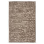 Tapis salon � poils longs - tesso living - 120x160 cm - beige uni - motif lignes haut relief - effet ...
