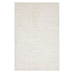 Tapis salon � poils longs - tesso living - 80x150 cm - blanc uni - motif rayures haut relief - effet ...