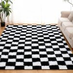 Tapis salon shaggy 160 x 230 cm moelleux descente de lit poils longs tapis doux pour salon chambre canap� ...