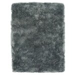 Tapis salon � poils longs extra - doux gris fonc� 160x230