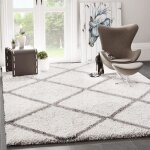 Tapis shaggy berbre crme - vimoda - 70x140 cm - synthtique - shaggy - salon