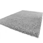 Tapis shaggy longues m�ches en gris [160x220 cm]