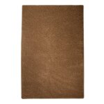 Tapis shaggy  poils longs - karat - marron - 160x230 cm - 100% polypropylne - contemporain