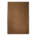 Tapis shaggy  poils longs - karat - marron - 100x150 cm - 100% polypropylne - contemporain