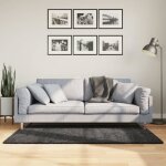 Tapis shaggy - vidaxl - pamplona - anthracite - 120x170 cm - poils longs Tapis shaggy - vidaxl - pamplona - anthracite - 120x170 cm - poils longs